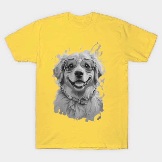 FUNNY DOG WITH GLASSES Dog TShirt TeePublic